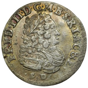 Niemcy, Prusy, Fryderyk III, szóstak 1698 SD, Królewiec