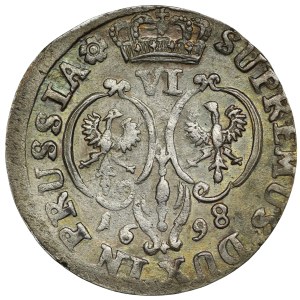 Niemcy, Prusy, Fryderyk III, szóstak 1698 SD, Królewiec