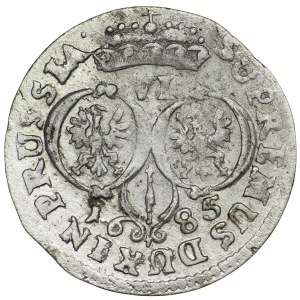 Prusy, Fryderyk Wilhelm, Szóstak 1685, Królewiec