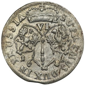 Prussia, Friedrich Wilhelm, Sixpence 1681, Königsberg