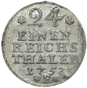 Germany, Prussia, Frederick II, 1/24 thaler 1753 F, Magdeburg
