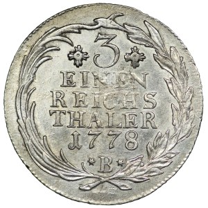 Niemcy, Prusy, Fryderyk II, 1/3 talara 1778 B, Wrocław