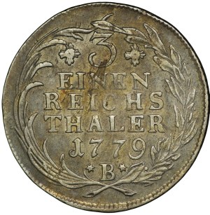 Germany, Prussia, Frederick II, 1/3 thaler 1779 B, Breslau