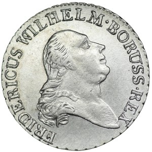 Niemcy, Prusy, Fryderyk Wilhelm II, 4 grosze (złotówka) 1797 E, Królewiec