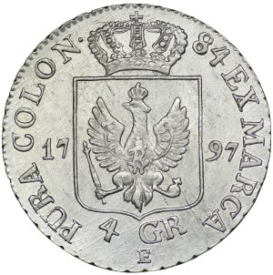 Germany, Prussia, Frederick William II, 4 pennies (gold) 1797 E, Königsberg