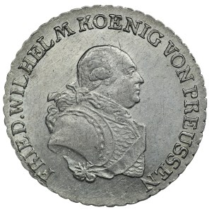 Niemcy, Prusy, Fryderyk Wilhelm II, 1/3 talara 1797 E, Królewiec