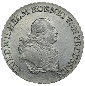 Prussia, Frederick William II, 1/3 thaler 1797 E, Königsberg