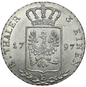 Prussia, Frederick William II, 1/3 thaler 1797 E, Königsberg
