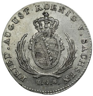 Germany, Saxony, Frederick August I, 1/12 thaler 1819 I.G.S.