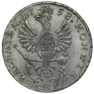 Śląsk, Fryderyk II, Ort Wrocław 1758 B