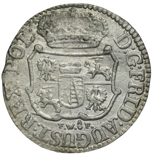 August III Sas, 1/24 thaler 1754 FWóF, Drezn