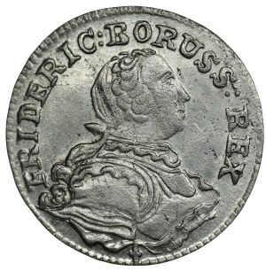 Silesia, Frederick II the Great, 3 krajcara 1753 B, Wrocław