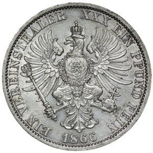 Germany, Prussia, Frederick William IV, thaler 1866 A, Berlin