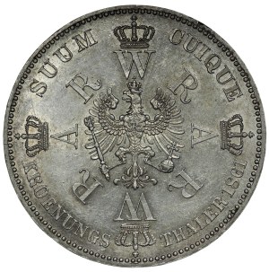 Germany, Prussia, Coronation thaler 1861