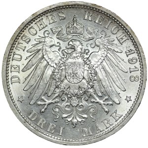 Germany, Prussia, 3 marks 1913 A, Berlin