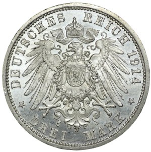 Germany, Prussia, 3 marks 1914 A, Berlin