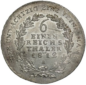 Germany, Prussia, Frederick William III, 1/6 thaler 1812 A