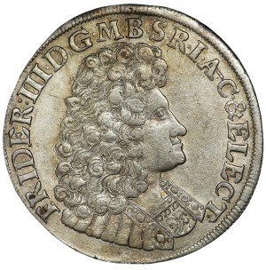 Germany, Prussia, Frederick III, 2/3 thaler 1691 ICS, Magdeburg