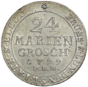 Germany, Braunschweig-Calenberg-Hannover, Georg III, 24 Mariengroschen 1791 C, Clausthal