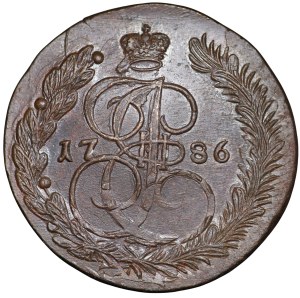 Russia, Catherine II, 5 kopecks 1786, Suzun