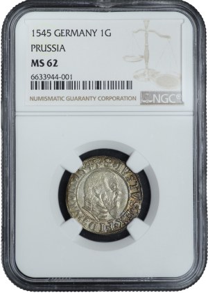 Ducal Prussia, Albert Hohenzollern, penny 1545, Königsberg