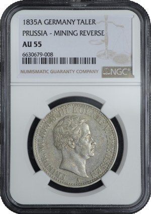 Germany, Prussia, Frederick William III, thaler 1835 A, Berlin