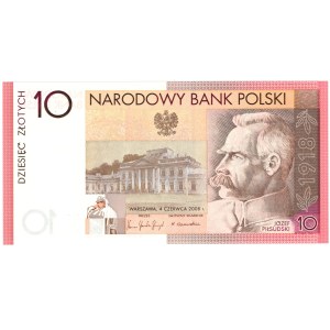 III RP, 10 złotych 2008, Józef Piłsudski