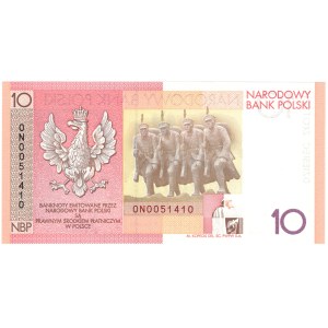 III RP, 10 złotych 2008, Józef Piłsudski