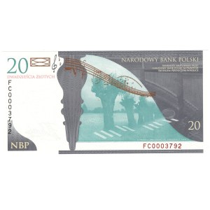 III RP, 20 złotych 2009, Fryderyk Chopin