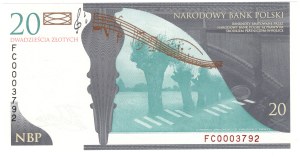 III RP, 20 PLN 2009, Frederic Chopin