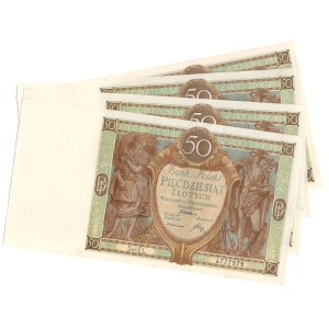 50 złotych 1929, seria EL - kolejne numery