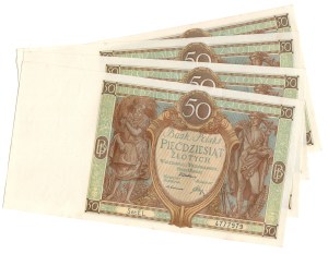 50 zloty 1929, EL series - consecutive numbers