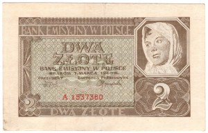 2 zloty 1940, Series A