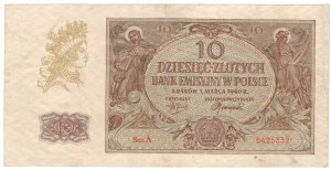 10 zloty 1940, series A - rarer