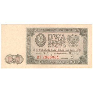 2 złote 1948, seria BT - rzadka seria