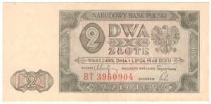 2 zloty 1948, BT series - rare series