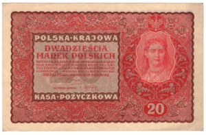 20 Polish Marks 1919, 2nd Series DQ