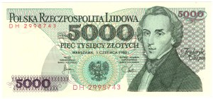 People's Republic of Poland, 5000 gold 1982, DH series