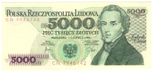 People's Republic of Poland, 5000 gold 1982, CN series