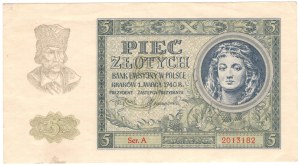 5 zloty 1940, Series A
