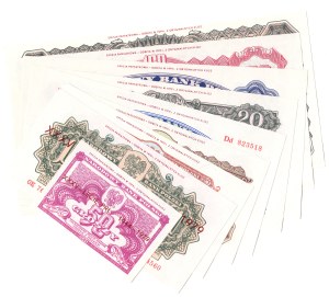 A set of commemorative issue, reflected from original plates for the XXXV anniversary of the People's Republic of Poland, in 1979