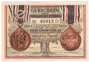 Torun, 200 fenig 1922, propaganda banknote