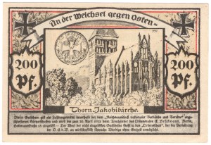 Torun, 200 fenig 1922, propaganda banknote