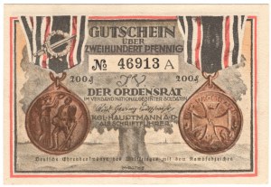 Danzig, 200 fenig 1922, propaganda banknote
