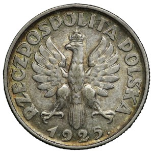II RP, 1 zloty 1925 (with dot), London Woman and ears