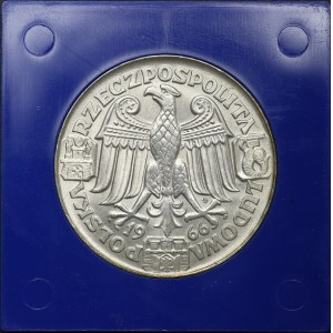 PRL, 100 złotych 1966, próba SREBRO - Mieszko i Dąbrówka