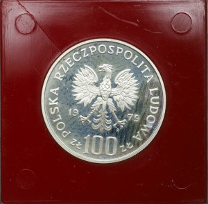 People's Republic of Poland, 100 gold 1979, sample SILVER - Environmental Protection, Kozica