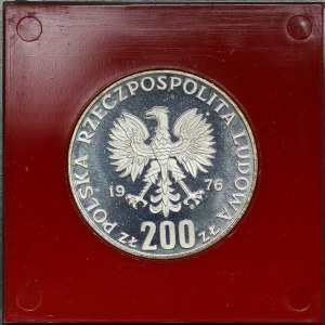 People's Republic of Poland, 200 gold 1976, sample SILVER - Games of the XXI Olympiad