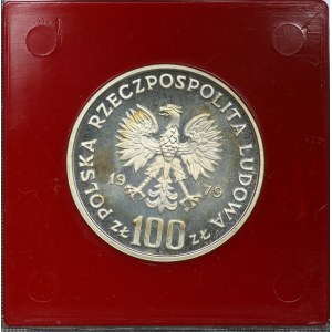 PRL, 100 złotych 1979, próba SREBRO - Henryk Wieniawski