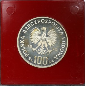 People's Republic of Poland, 100 gold 1979, sample SILVER - Henryk Wieniawski